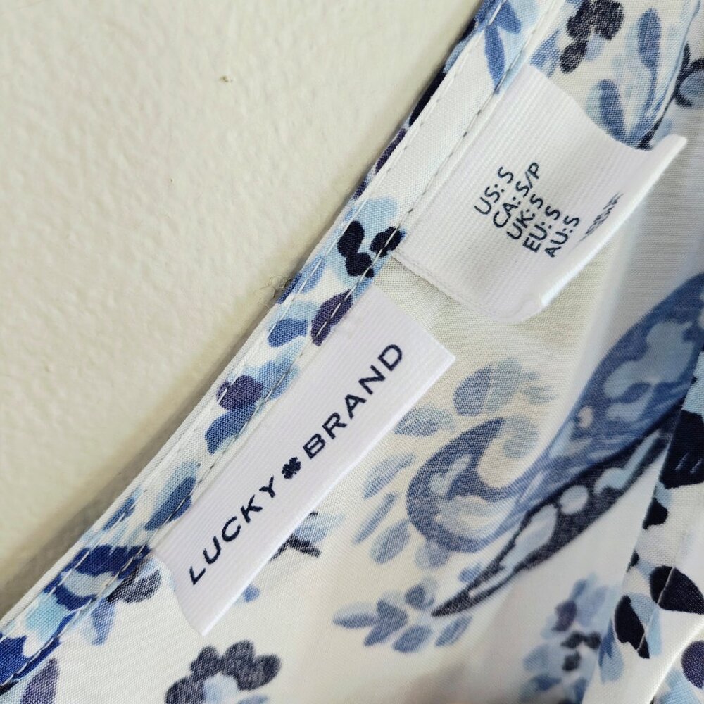LUCKY BRAND Border Print Maxi Dress - Picture 2 of 8